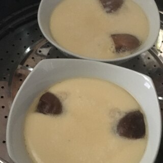 椎茸とハーブローフの茶碗蒸し